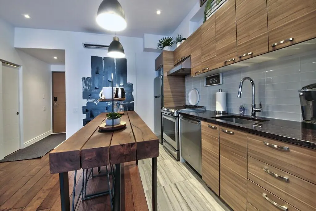 Trendy Old Port Private Terrace Apartment Montreal Canada